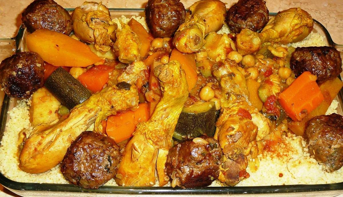 Couscous de boulettes d&rsquo;agneau et légumes