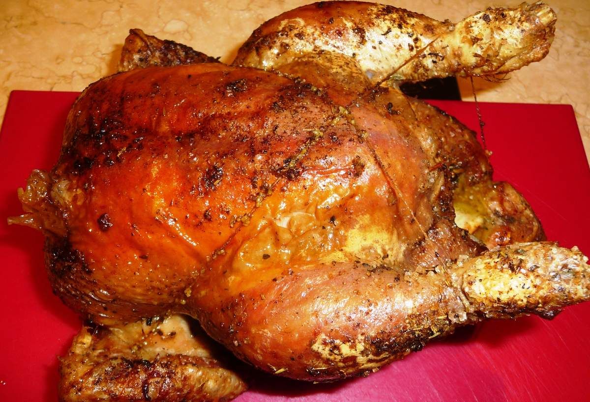 Poulet rôti au four si croustillant