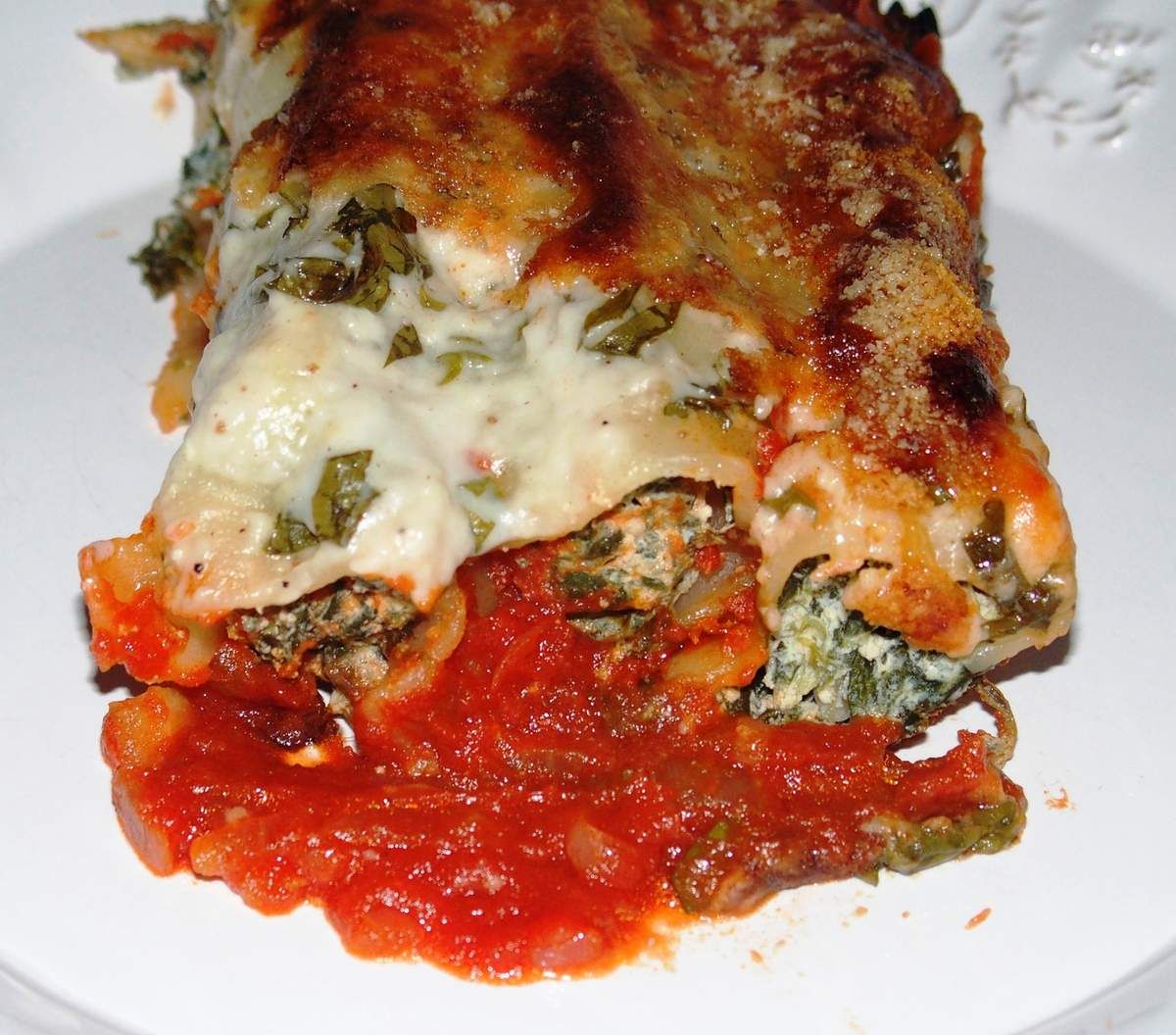 Cannelloni aux épinards et ricotta