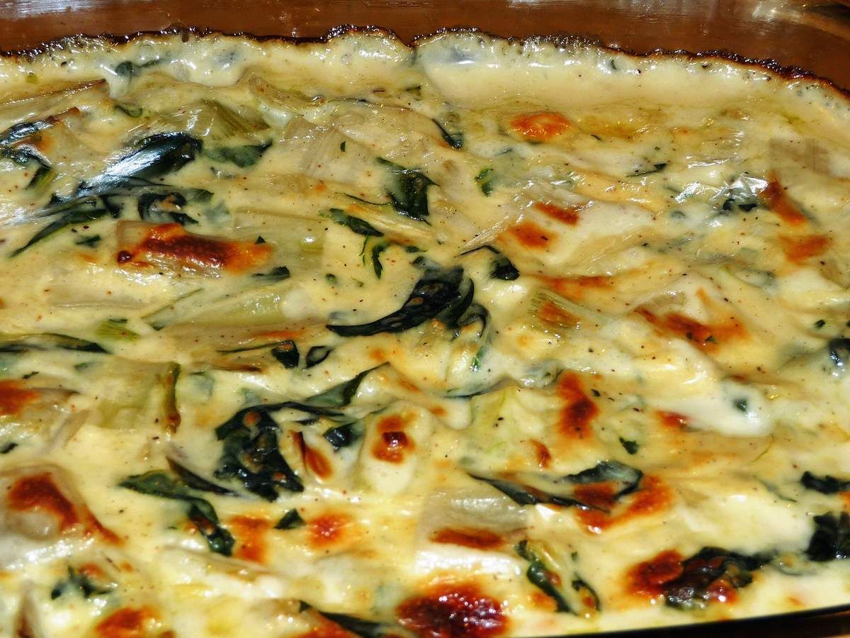 Côtes de bettes en gratin