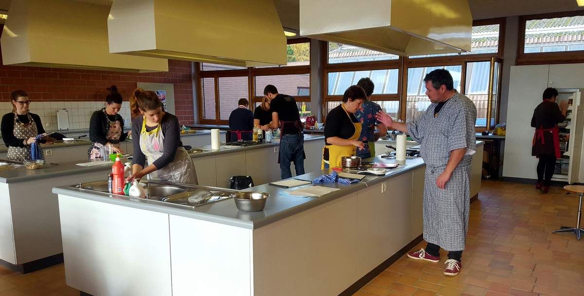 Photos du cours de cuisine japonaise