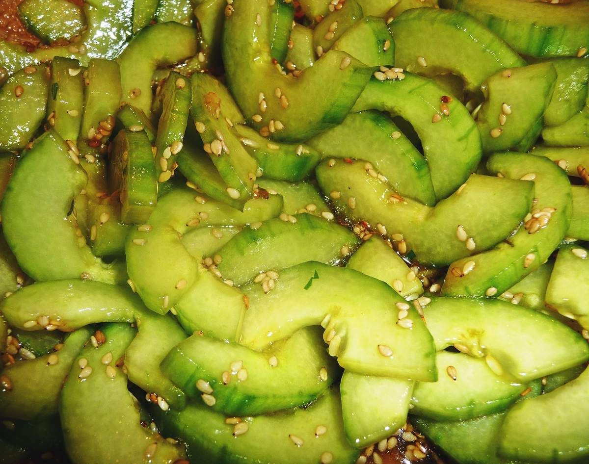 Salade de concombre à la japonaise