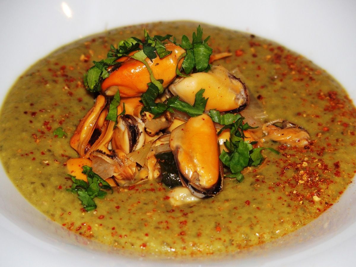 Velouté de lentilles aux moules