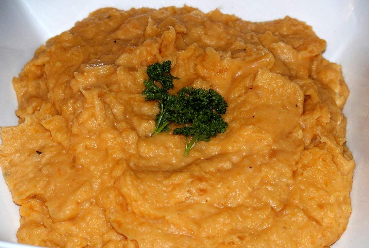 Purée de patates douces