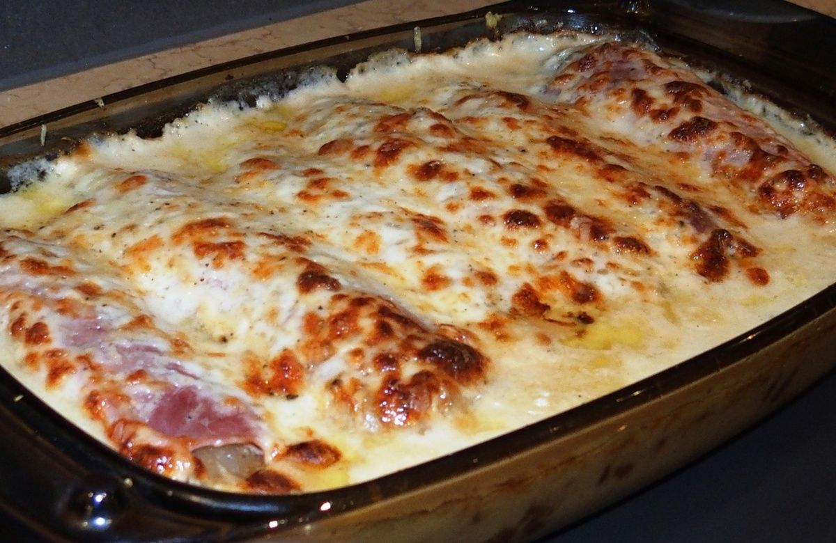 Endives au jambon ou chicons au gratin
