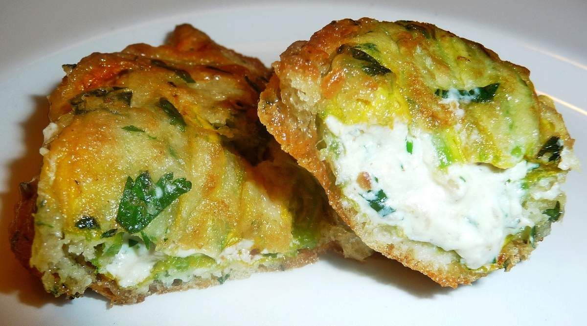 Beignets de fleurs de courgettes