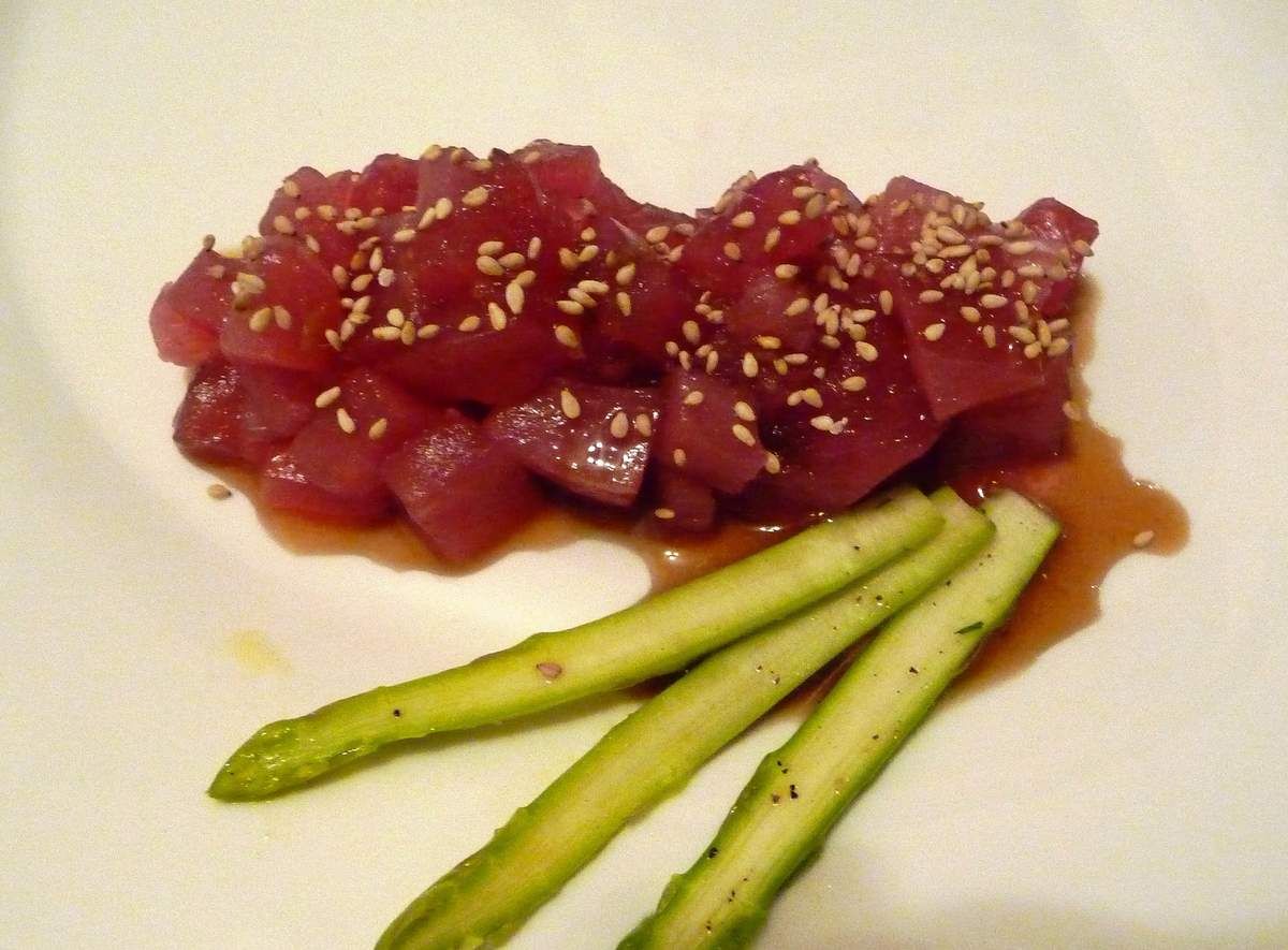 Tartare de thon à la japonaise