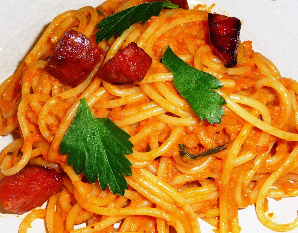 Spaghetti au chorizo