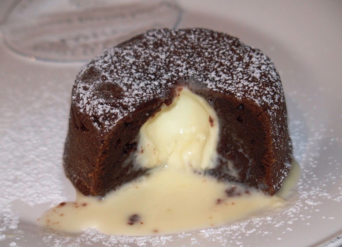Moelleux au chocolat et coeurs coulants