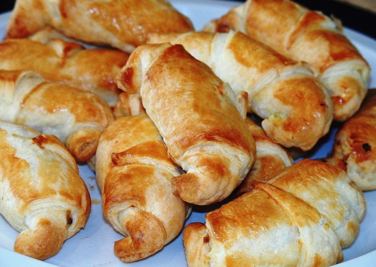 Croissants au jambon