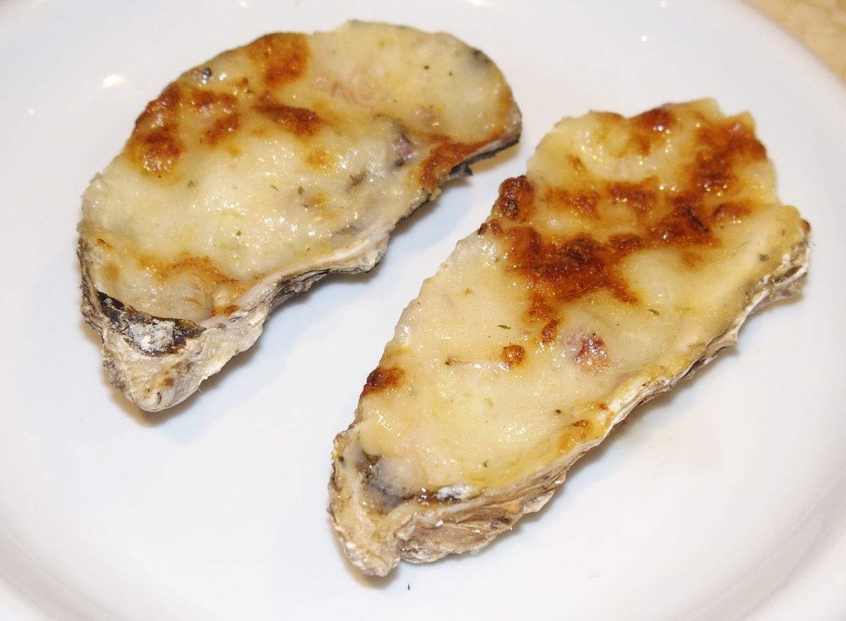 Huîtres gratinées