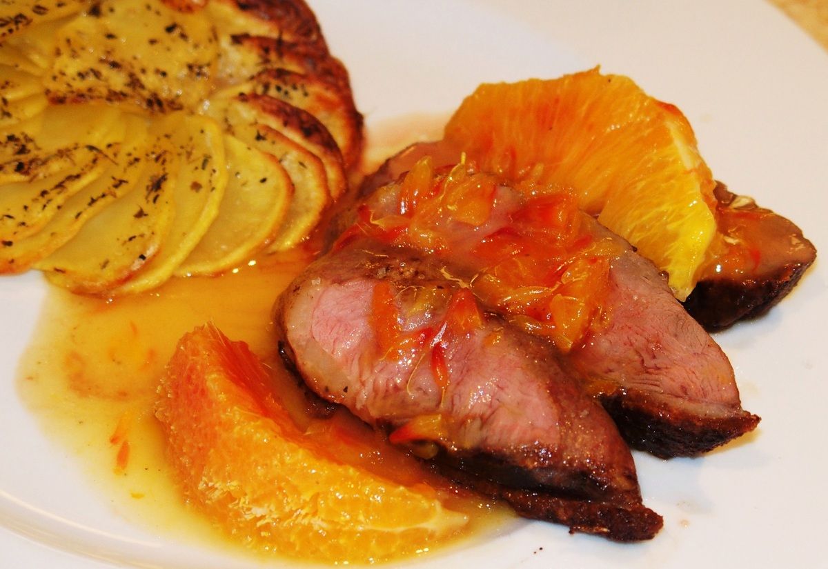 Magrets de canard sauce à l&rsquo;orange