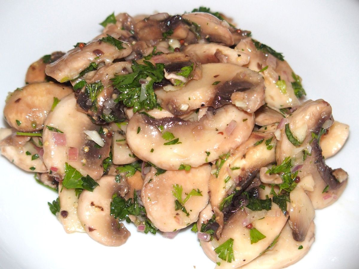 Salade de champignons de Paris