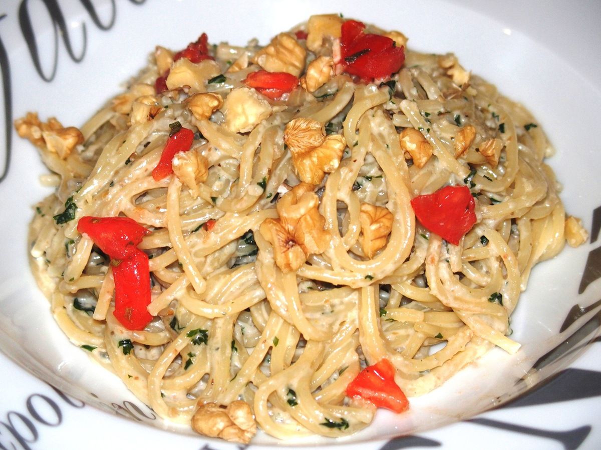 Pâtes sauce au Gorgonzola et noix