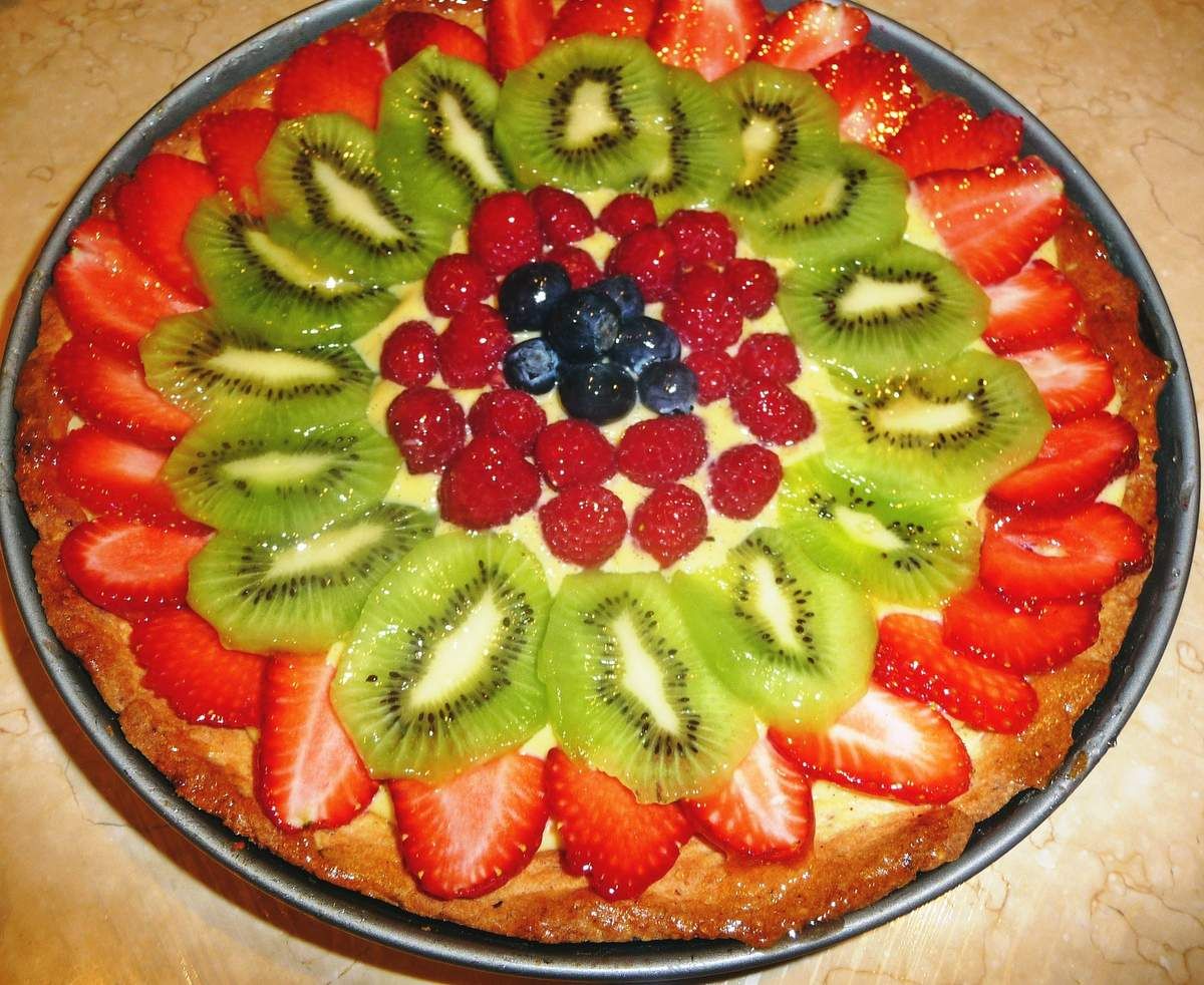 Tarte aux fruits et sa crème pâtissière maison